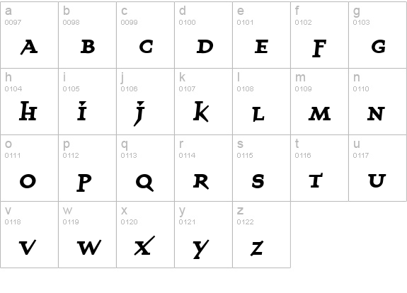 QuartetSmallcaps-Bold lowercase a-z preview
