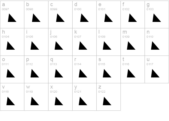 Quartz-BoldIta lowercase a-z preview