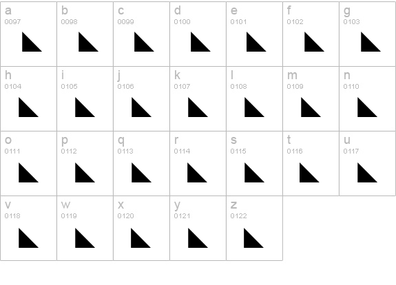 Quartz-Light lowercase a-z preview