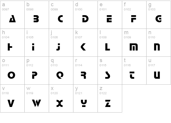 Quasar lowercase a-z preview