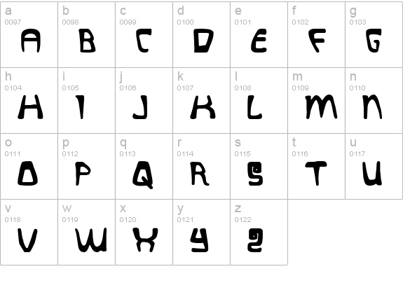 Quatl Bold lowercase a-z preview