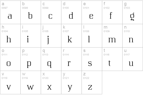 Quatsity lowercase a-z preview