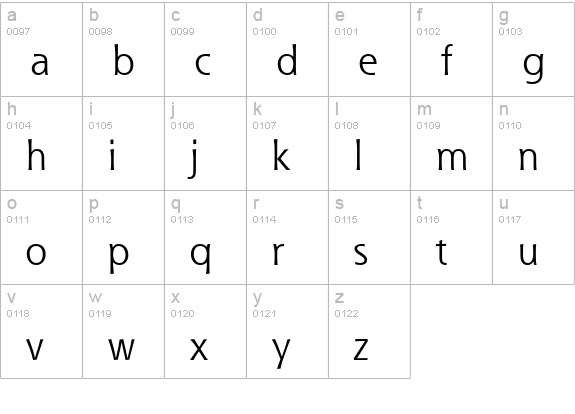 Que SSi lowercase a-z preview
