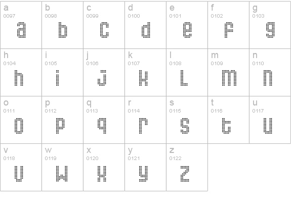 Queer lowercase a-z preview