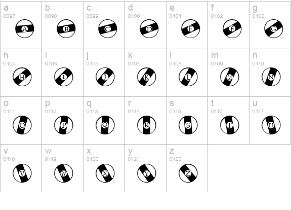 Queue Regular lowercase a-z preview