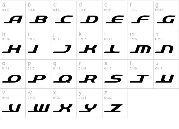 quick express lowercase a-z preview