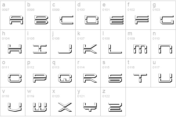 QuickStrike Shadow lowercase a-z preview