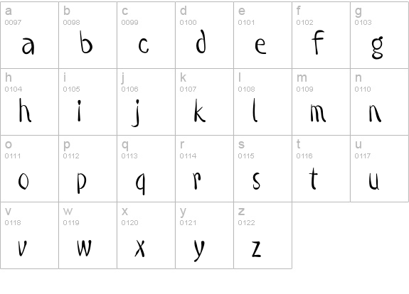 Quill-Demi lowercase a-z preview