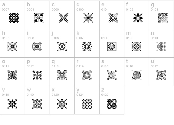 Quilter's Delight lowercase a-z preview