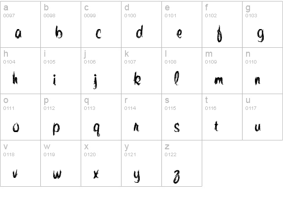 Quince lowercase a-z preview