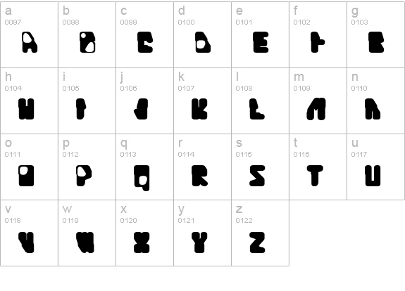 Quinine lowercase a-z preview
