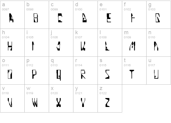 Quinoline lowercase a-z preview