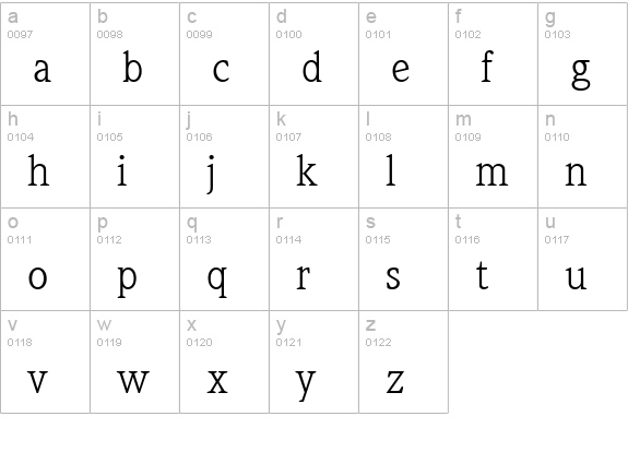 Quintessence SSi lowercase a-z preview