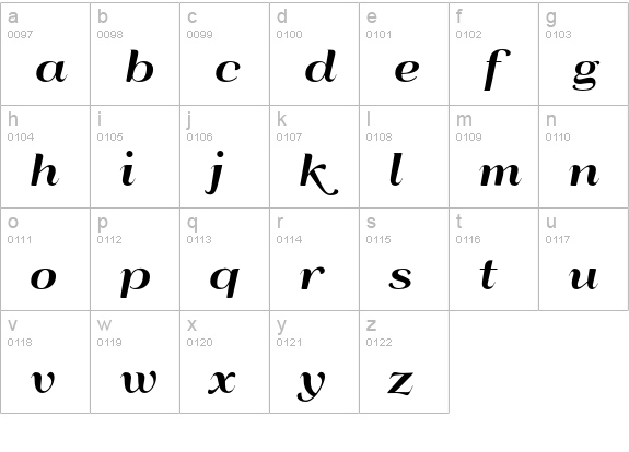 QumpellkaNo12 lowercase a-z preview