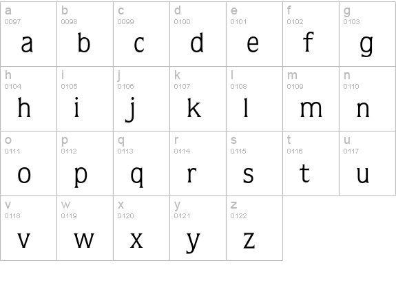 Quorum* Book lowercase a-z preview