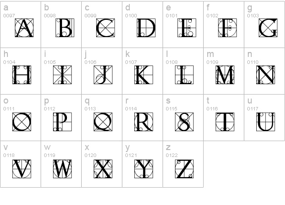Quovadis lowercase a-z preview