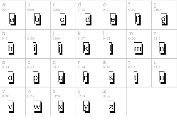 QwatickPlacard lowercase a-z preview