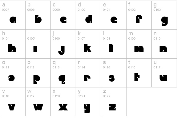Qweckle lowercase a-z preview