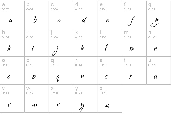 Qwigley ROB lowercase a-z preview