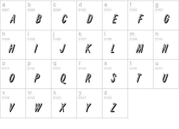 R690-Deco-Regular lowercase a-z preview