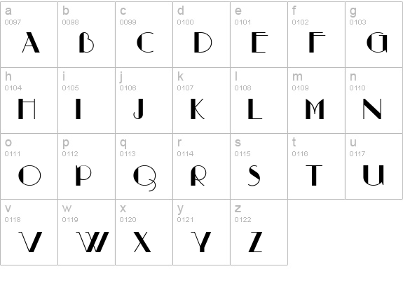 Raconteur NF lowercase a-z preview