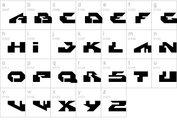 Radikal lowercase a-z preview