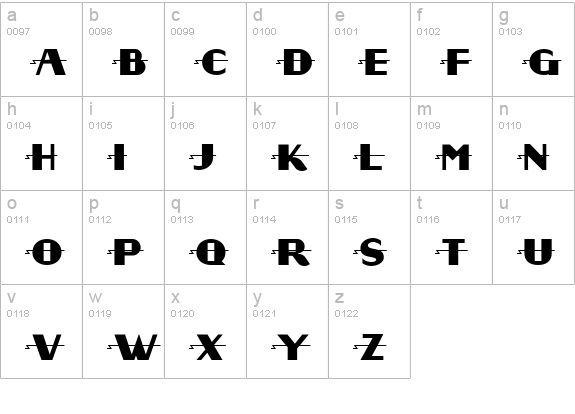 Radio Days NF lowercase a-z preview