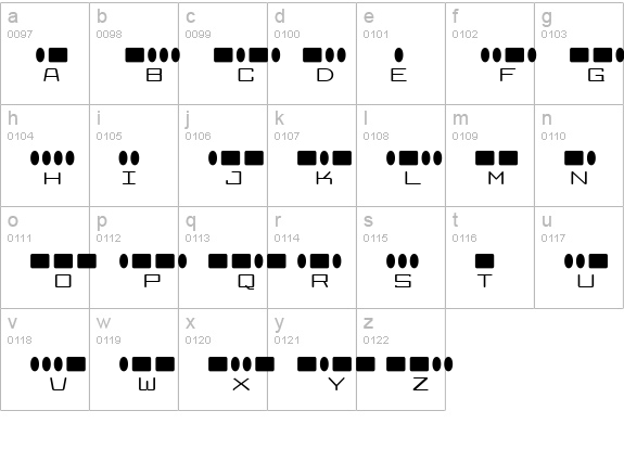 Radios in Motion lowercase a-z preview