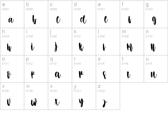 Rainbowcake lowercase a-z preview