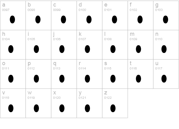 Raindrop Splash lowercase a-z preview