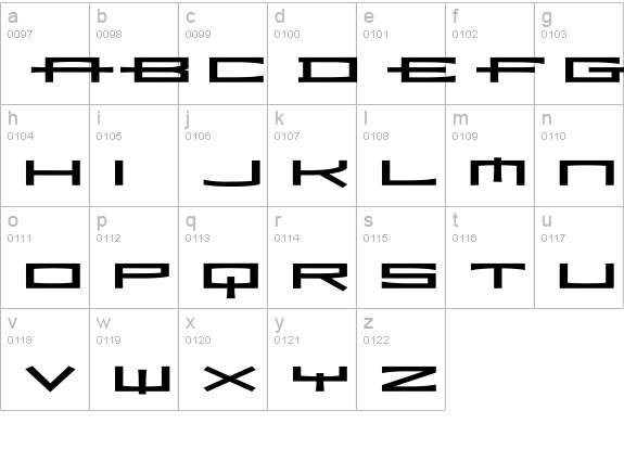 Ramiz-BoldExt lowercase a-z preview
