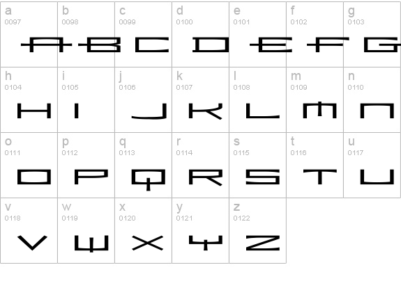Ramiz-Extended lowercase a-z preview