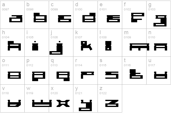 Ramm disc lowercase a-z preview
