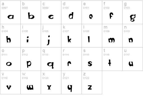 RanchoExtraRound-12guage lowercase a-z preview
