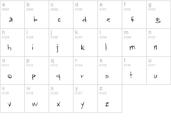 RapJack lowercase a-z preview