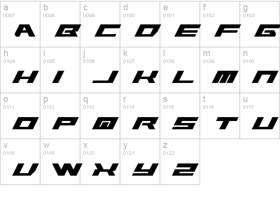 Rawhide Raw 2012 Regular lowercase a-z preview
