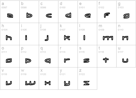 ReadOutSuper lowercase a-z preview
