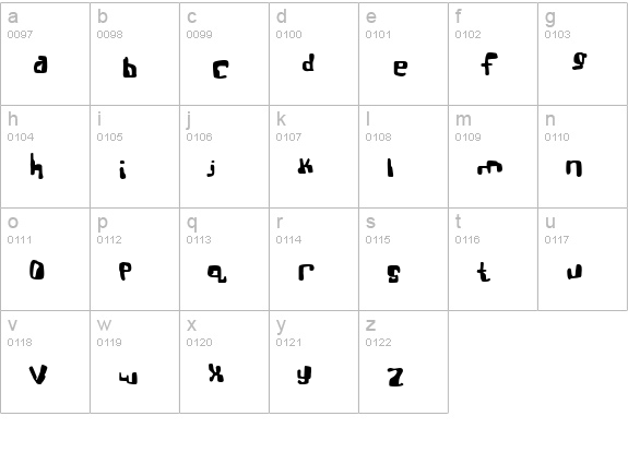 Real Bttsoief lowercase a-z preview