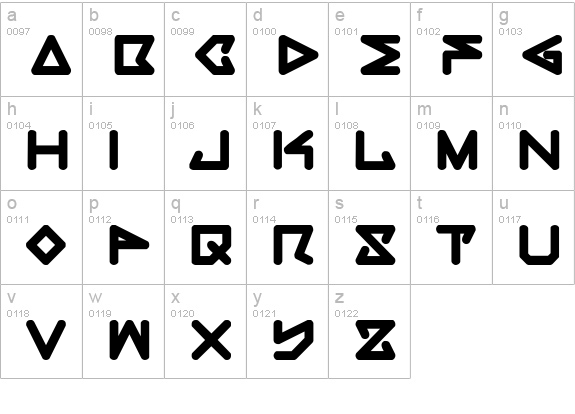 rec Bold lowercase a-z preview