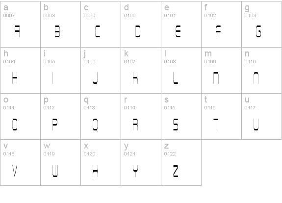 Reconnaissance Mission lowercase a-z preview