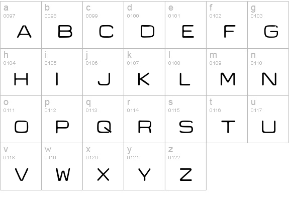 Recycle-Standard lowercase a-z preview