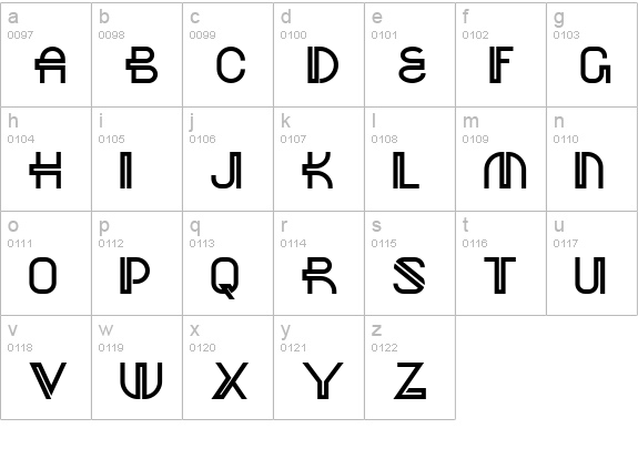 Red October NF lowercase a-z preview