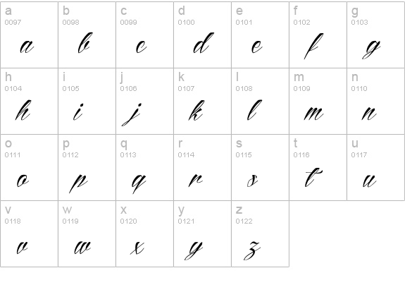 Reditum Personal Use Only lowercase a-z preview