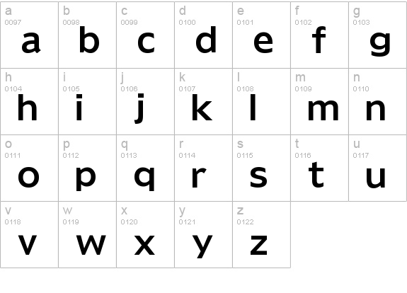 Reforma lowercase a-z preview