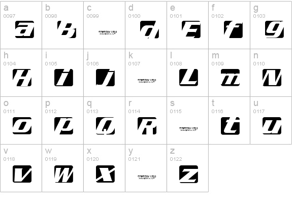 Regal box lowercase a-z preview