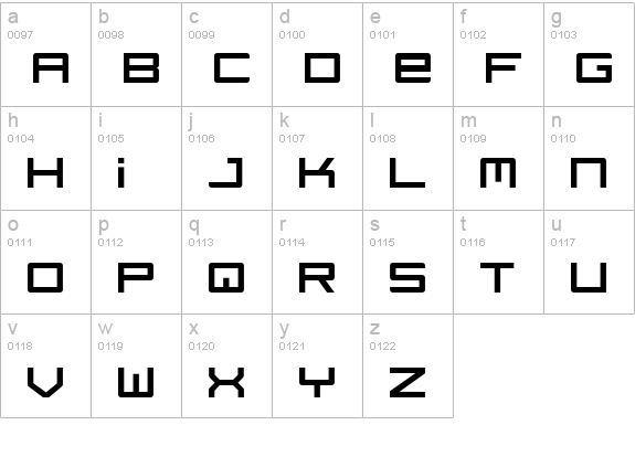 regata lowercase a-z preview
