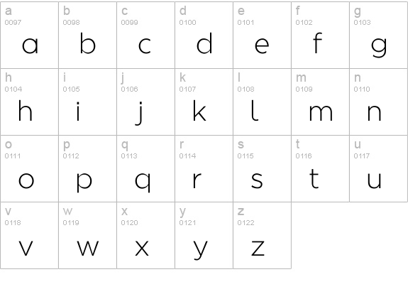 Regencie Light Alt lowercase a-z preview