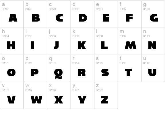 Reisenberg lowercase a-z preview