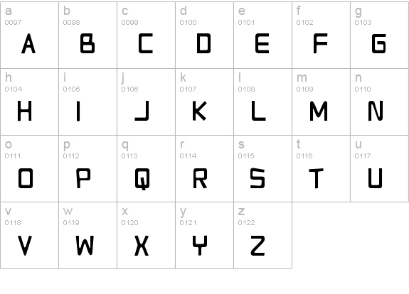 Relapse Into Madness lowercase a-z preview