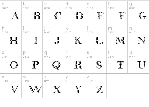 Relikt lowercase a-z preview